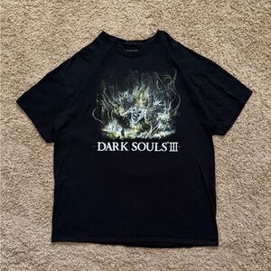 Dark Souls III 2016 Lootwear Exclusive Graphic Promo Black T-Shirt Size 2XL RARE